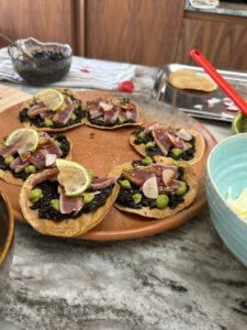 Huitlacoche y atún rojo